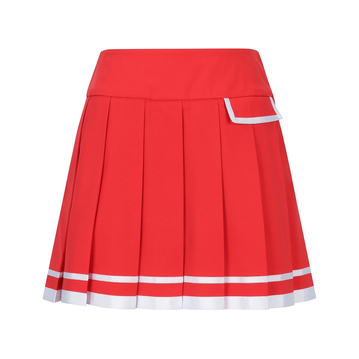 마틴골프(MARTINE GOLF) Color Line Pleats Culottes_Red