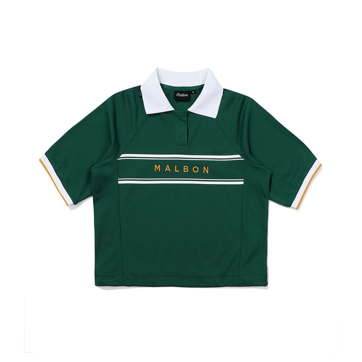 말본 골프(MALBON GOLF) 크롭 카라 티셔츠 GREEN (WOMAN)