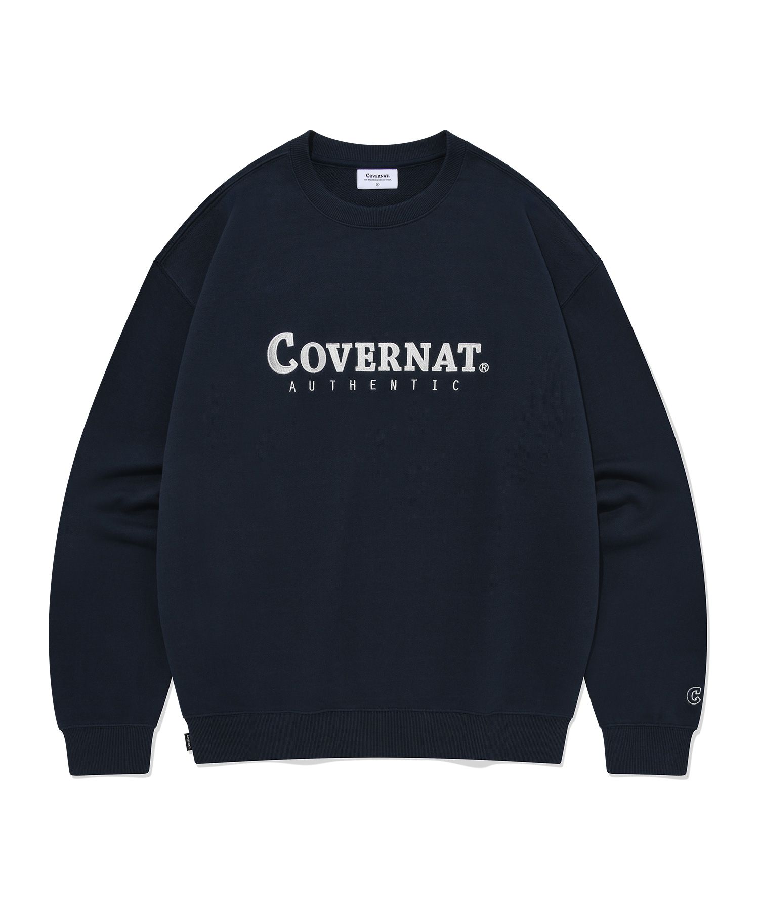 スウェット・トレーナー COVERNAT Authentic Logo Man to Man Navy MUSINSA | COVERNAT Authentic Logo Sweatshirt Navy