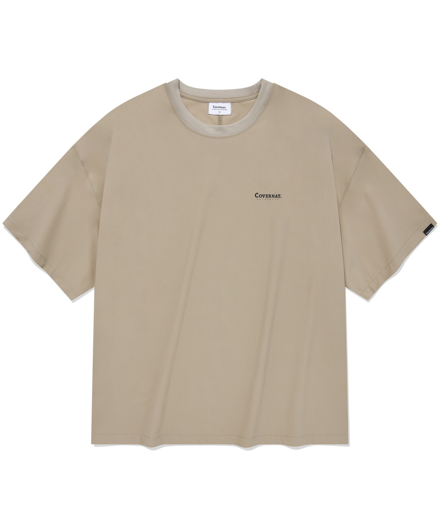 Tシャツ・カットソー COVERNAT Authentic Cool Tech T-Shirt Beige MUSINSA | COVERNAT Authentic Cool Tech T-shirt Beige