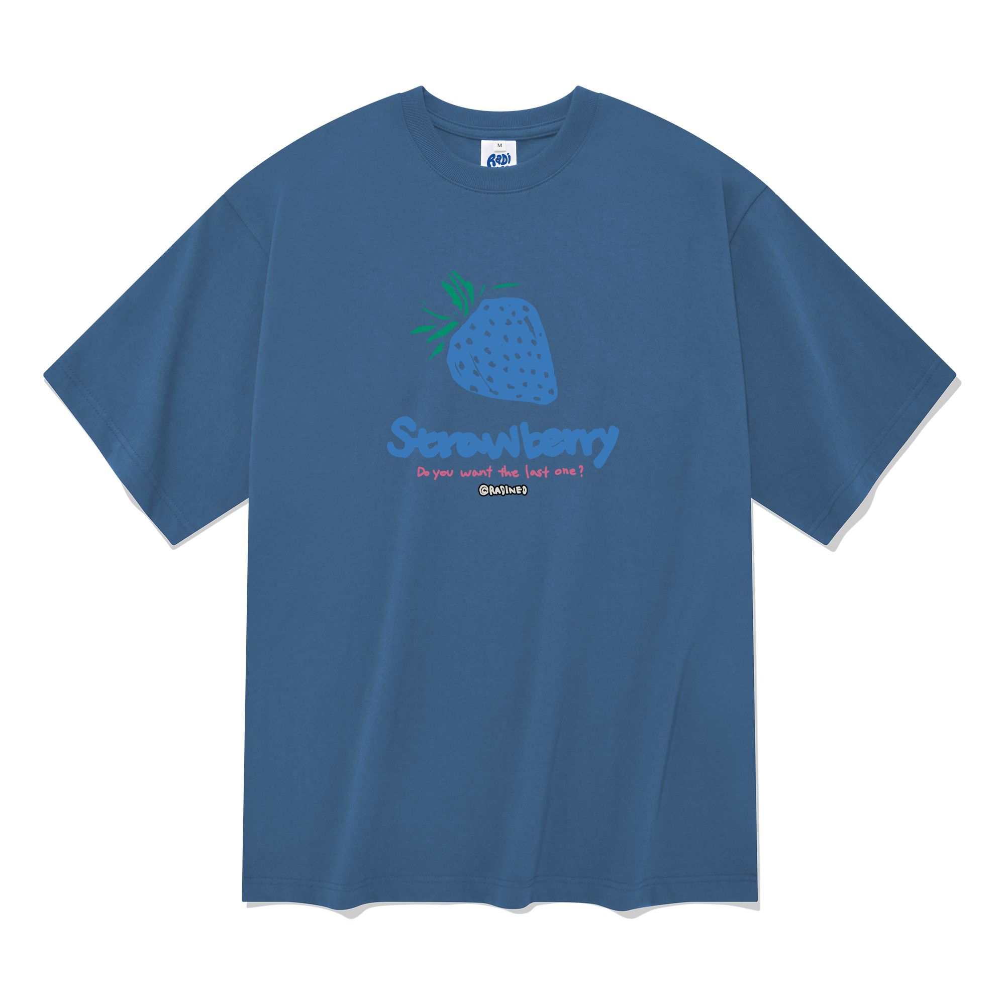[RADINEO]★24SS★韓国人気★BLUE STRAWBERRY T-SHIRTS RADINEO]☆24SS☆韓国人気☆BLUE STRAWBERRY T-SHIRTS (RADINEO