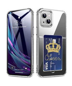 변색방지 카드수납 아이폰13/12/프로/미니/프로맥스/ 휴대폰 투명 카드 케이스