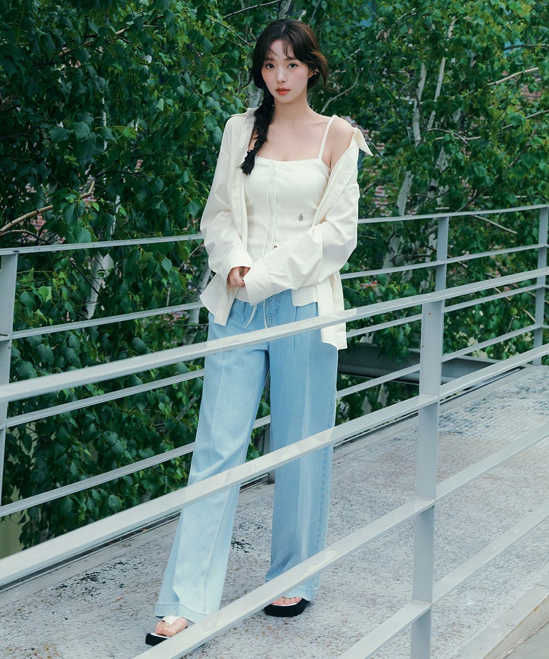citybreeze★韓国★Tencel One Tuck Wide Pants LIGHT INDIGO MUSINSA | CITYBREEZE WOMAN Tencel to Tuck Wide Denim