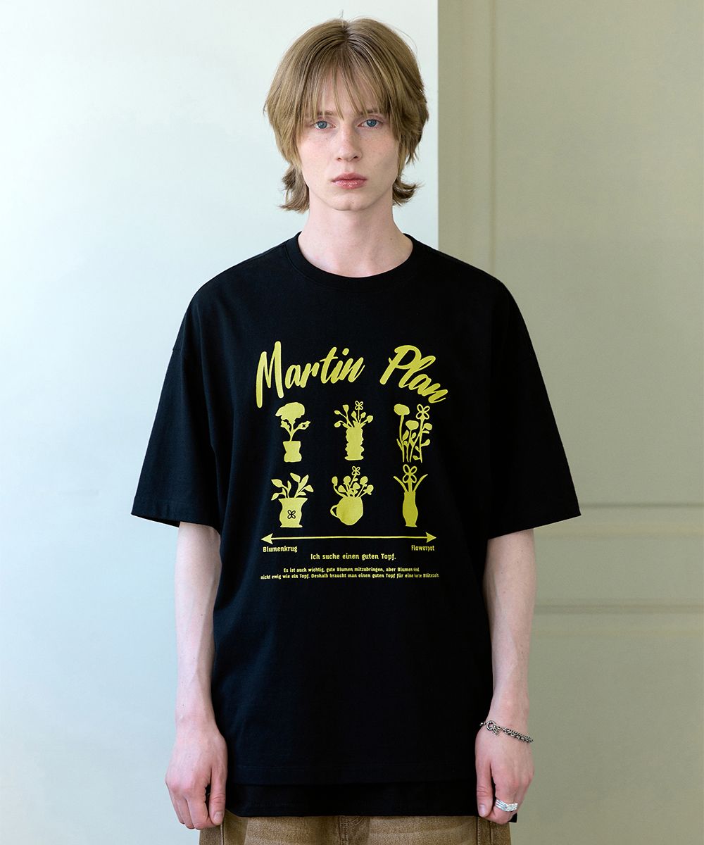【MARTIN PLAN】送料/関税込 Blumenk Flowerpot Half T Y.BLACK MUSINSA | MARTIN PLAN Blumenk Flowerpot Half T - Y.BLACK
