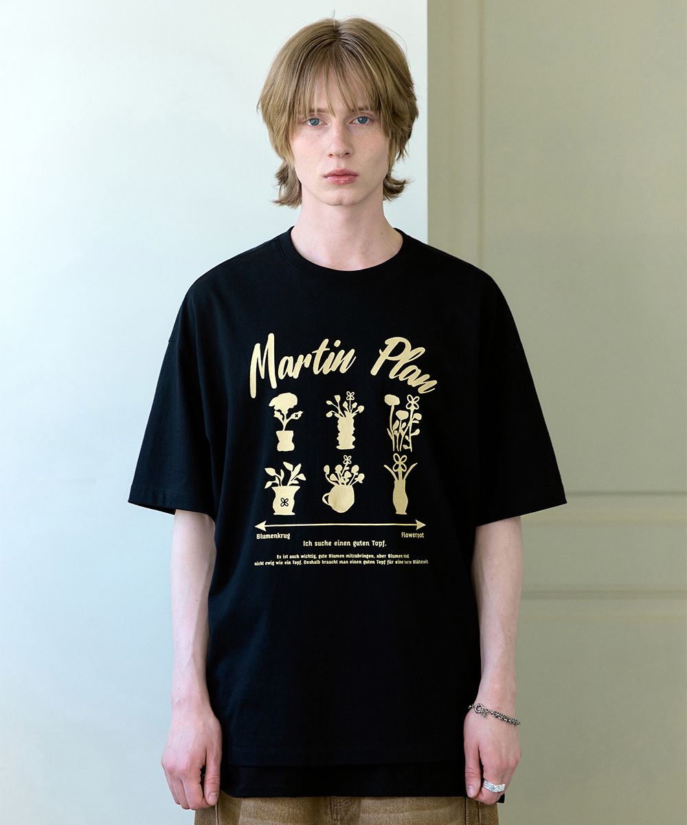 【MARTIN PLAN】送料/関税込 Blumenk Flowerpot Half T Y.BLACK MUSINSA | MARTIN PLAN Blumenk Flowerpot Half T - I.BLACK