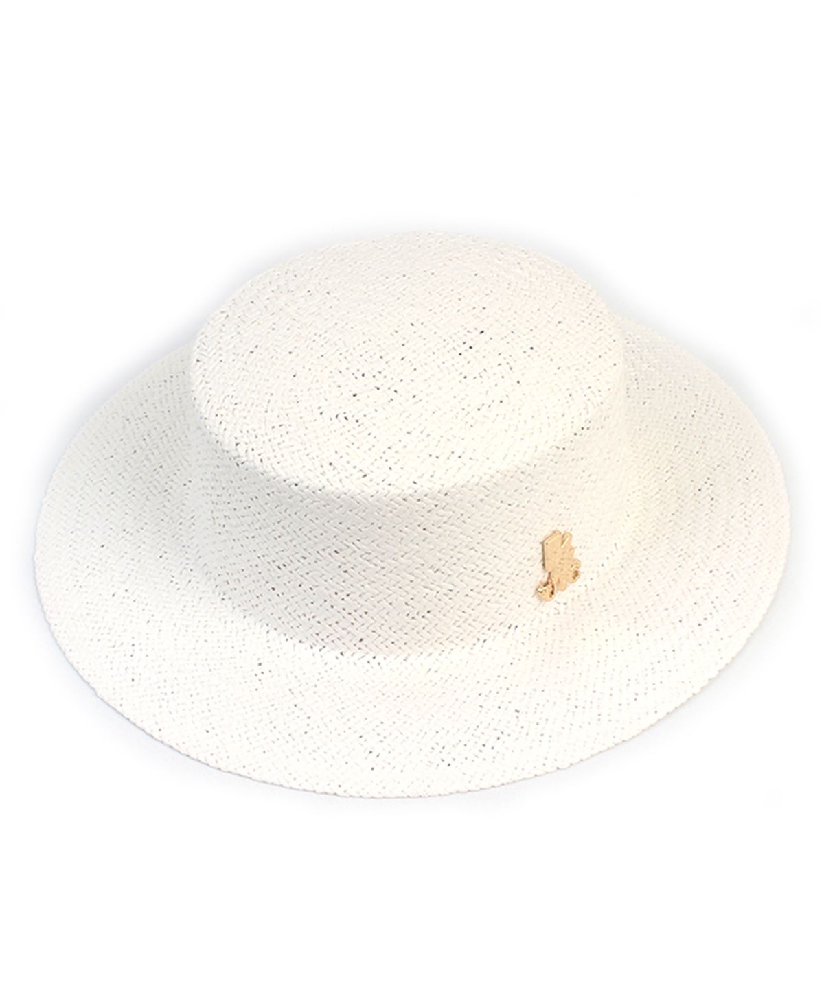 유니버셜 케미스트리(UNIVERSAL CHEMISTRY) Simple White Flat Panama Hat 여름모자