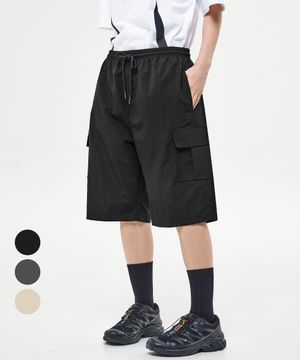마크 와이드 카고 나일론 하프팬츠 GJBHP34 (3COLOR)
