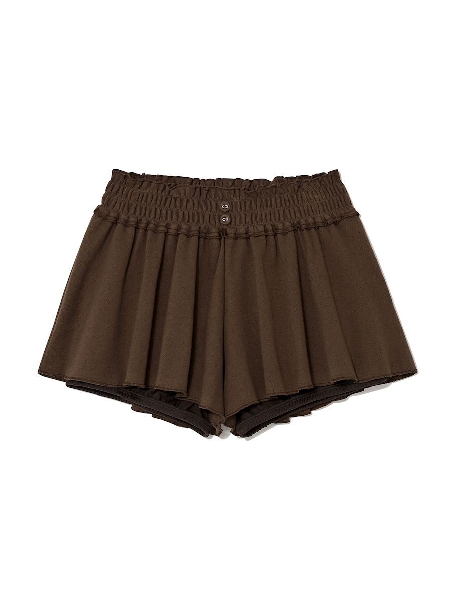 MUSINSA | GLOWNY PROVINCE EYELET SHORTS (CHOCOLATE)