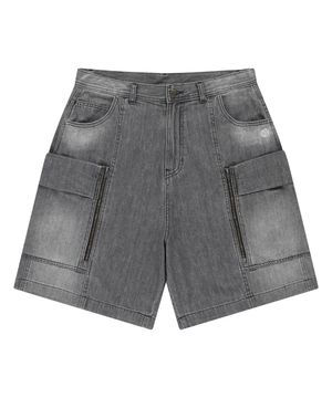 OG 헤리티지 데님 버뮤다 팬츠-그레이