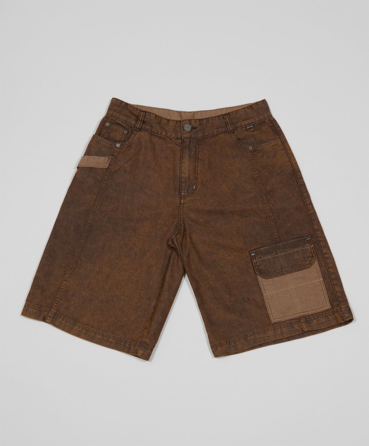 누크피터(NUUKFITTER) COLOR DYEING WILD SHORTS_WOMEN [BROWN]