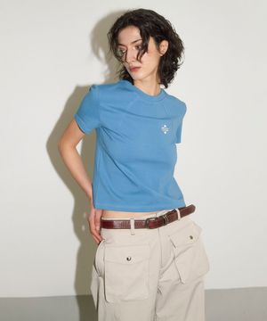WAVE BASIC T-SHIRT / blue