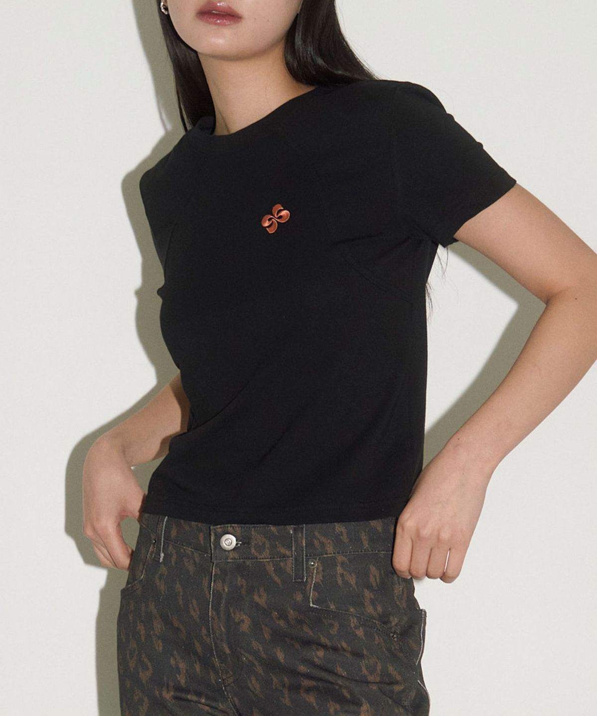 헤레틱(HERETIC) WAVE BASIC T-SHIRT / black