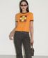 PUZZLE RINGER T-SHIRT / orange