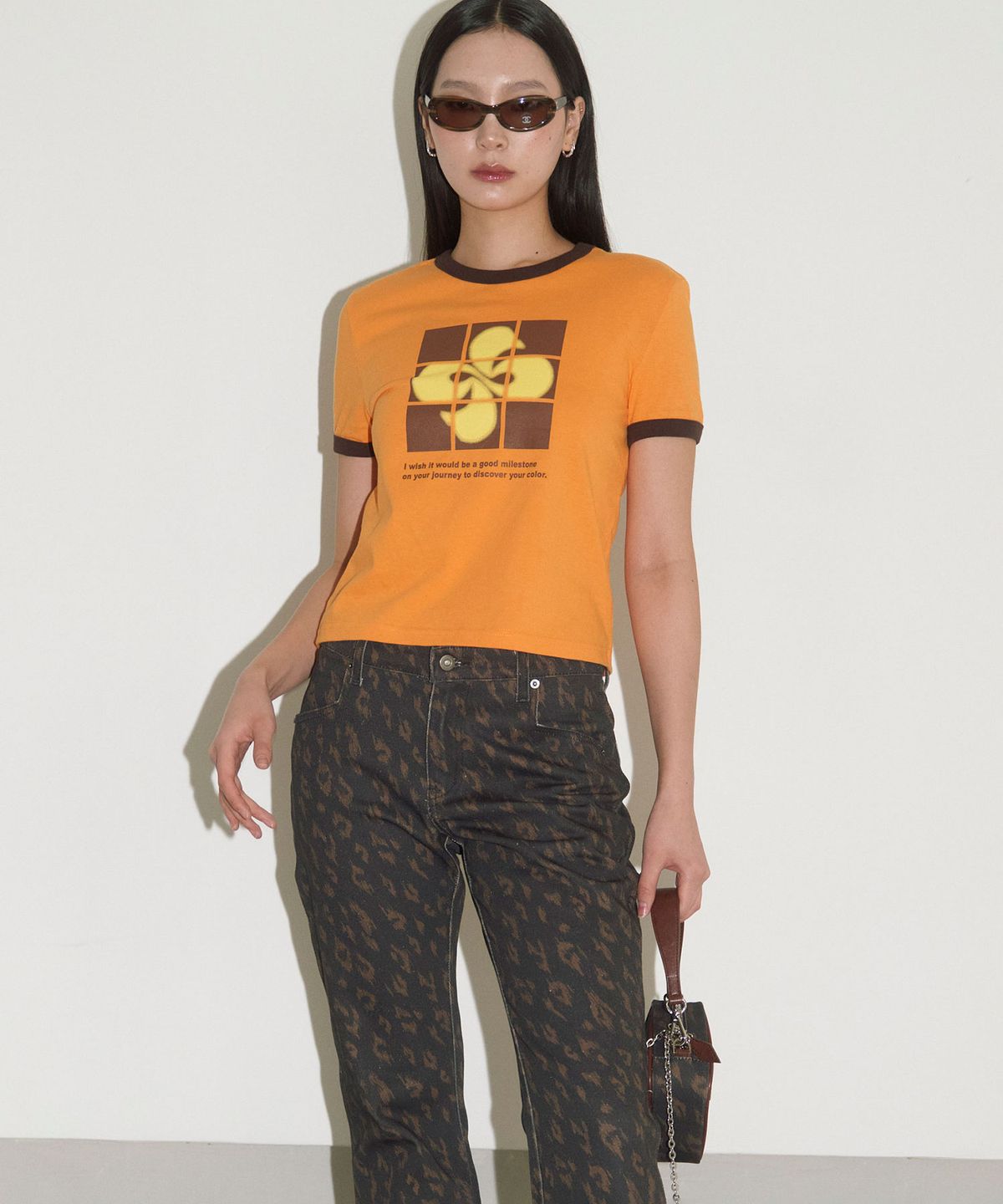 헤레틱(HERETIC) PUZZLE RINGER T-SHIRT / orange