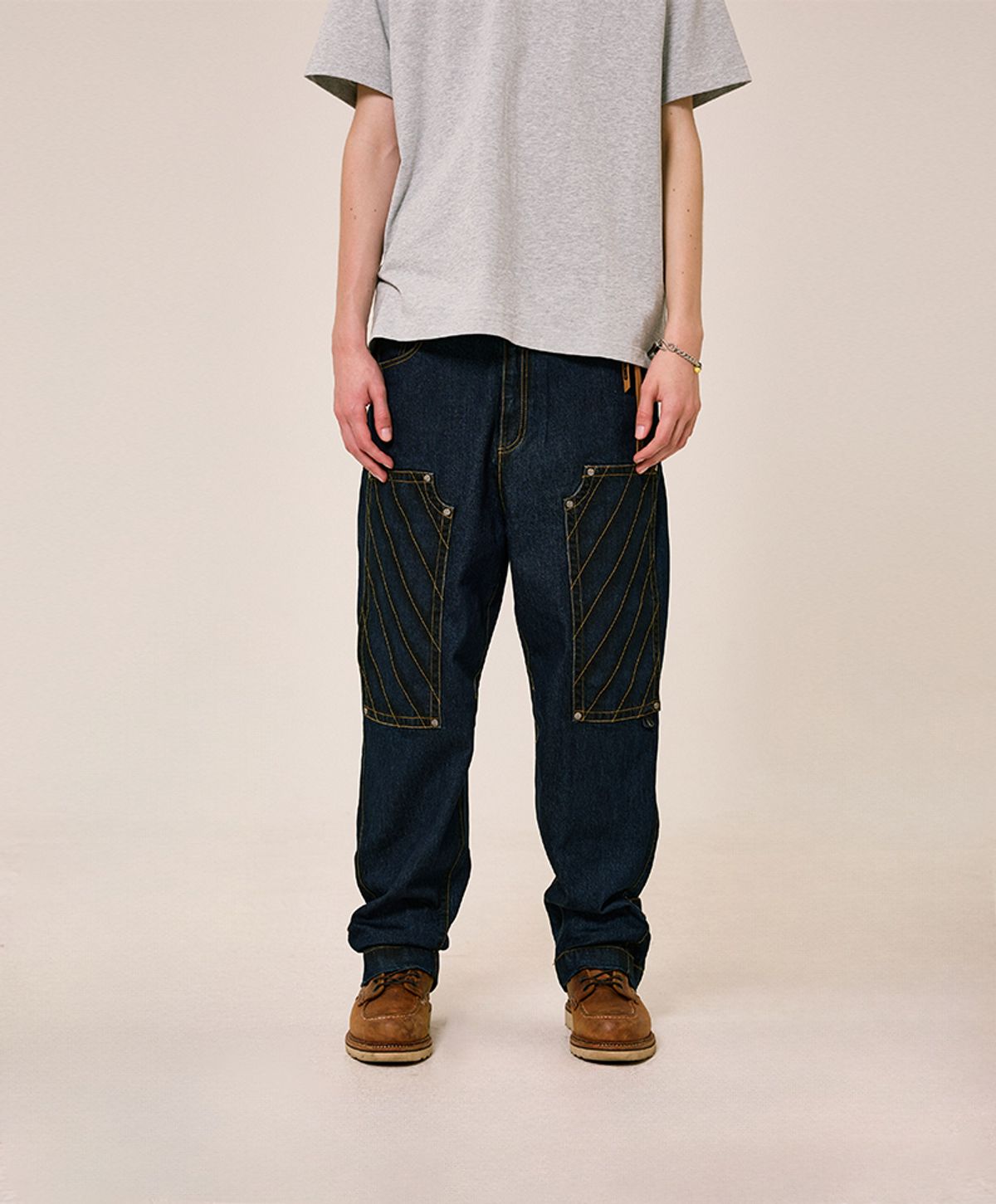 누크피터(NUUKFITTER) BUSH JEANS (WAX COATING) [BLUE]