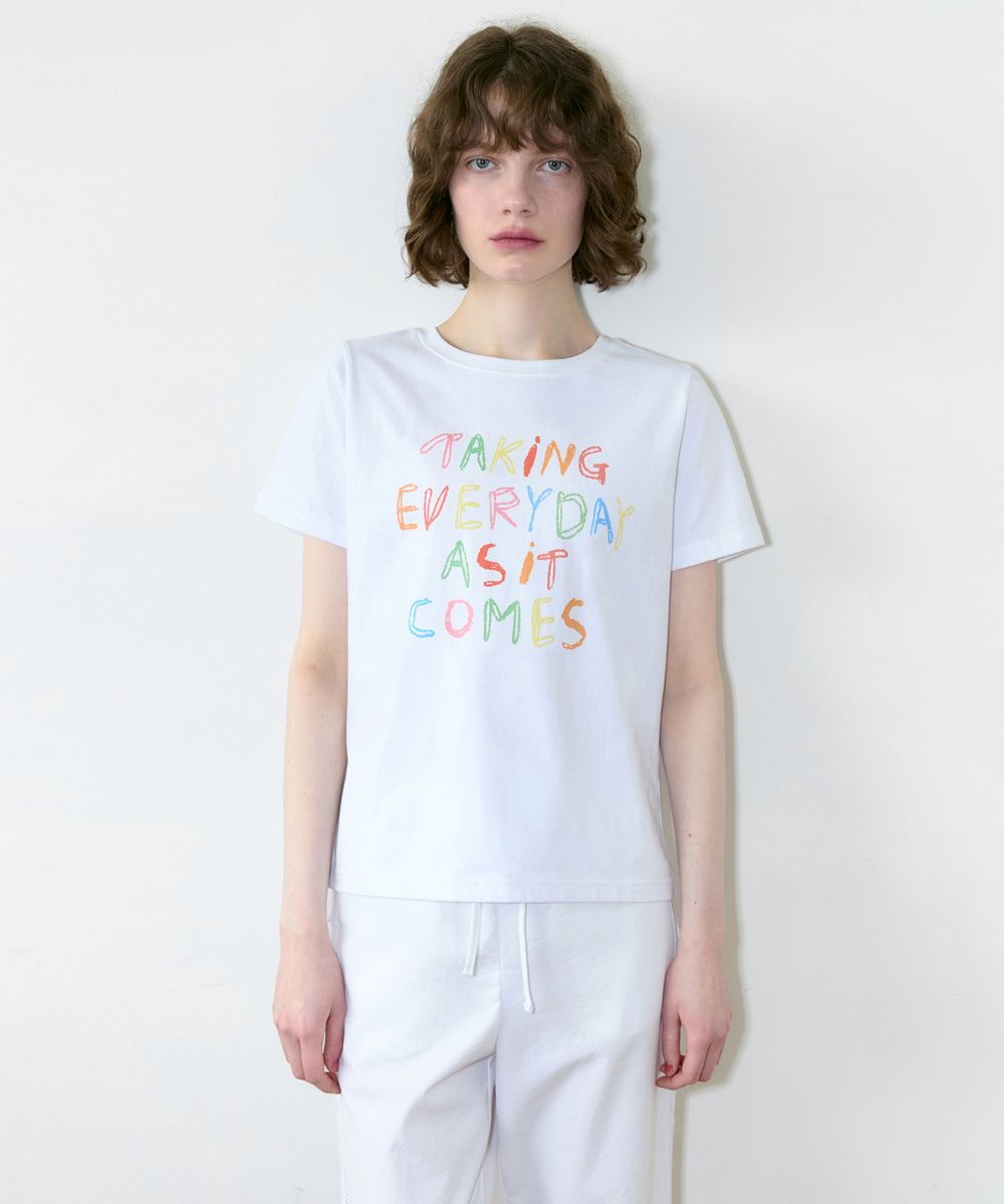 Tシャツ・カットソー sinoon Every Day Color TShirt White SN2E2TT020WH MUSINSA | SINOON Every Day Color T-Shirt (White)