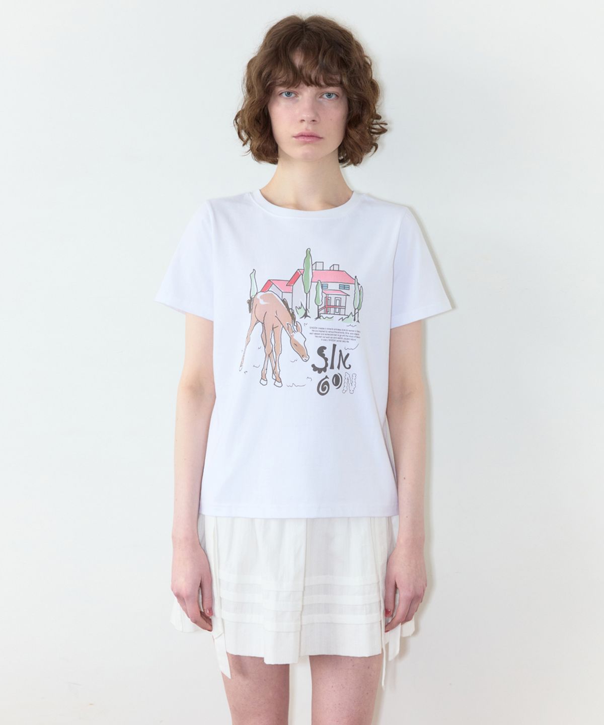 시눈(SINOON) Daily Farm T-Shirt (White)