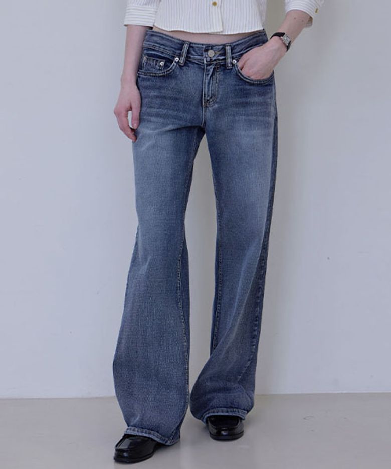 SIGNY LOW RISE WIDE PANTS