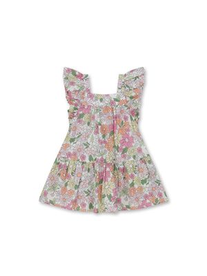 여아) 유아 플로럴 셔링 원피스_MKE2OO2311