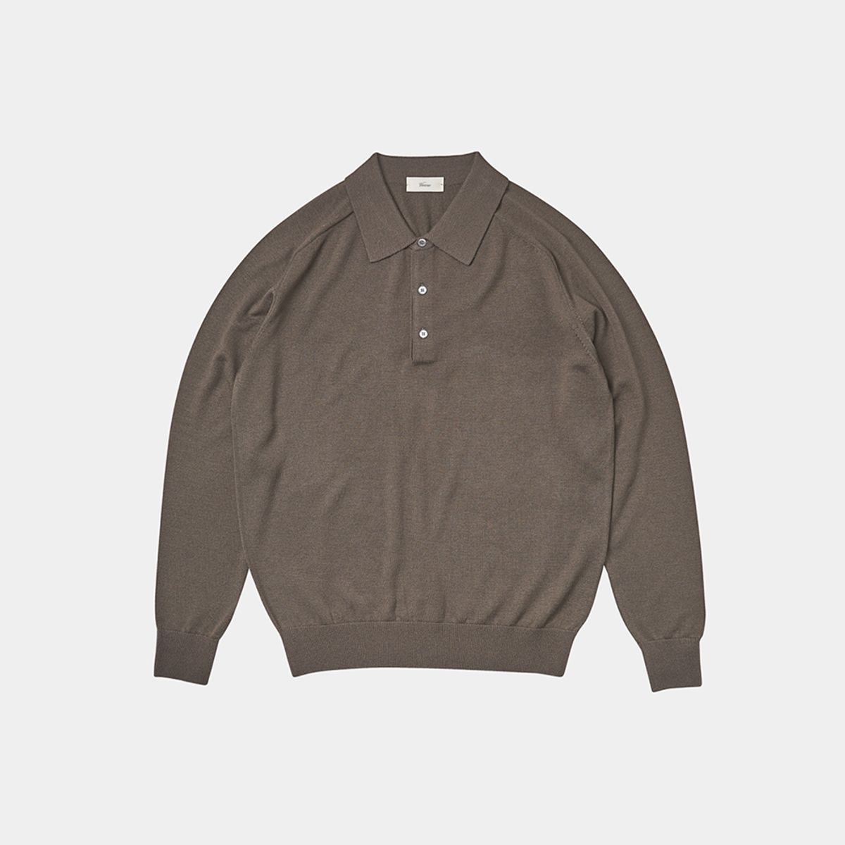베르노(VERNO) 24SS Cashtouch saddle sleeve polo knit Chimney
