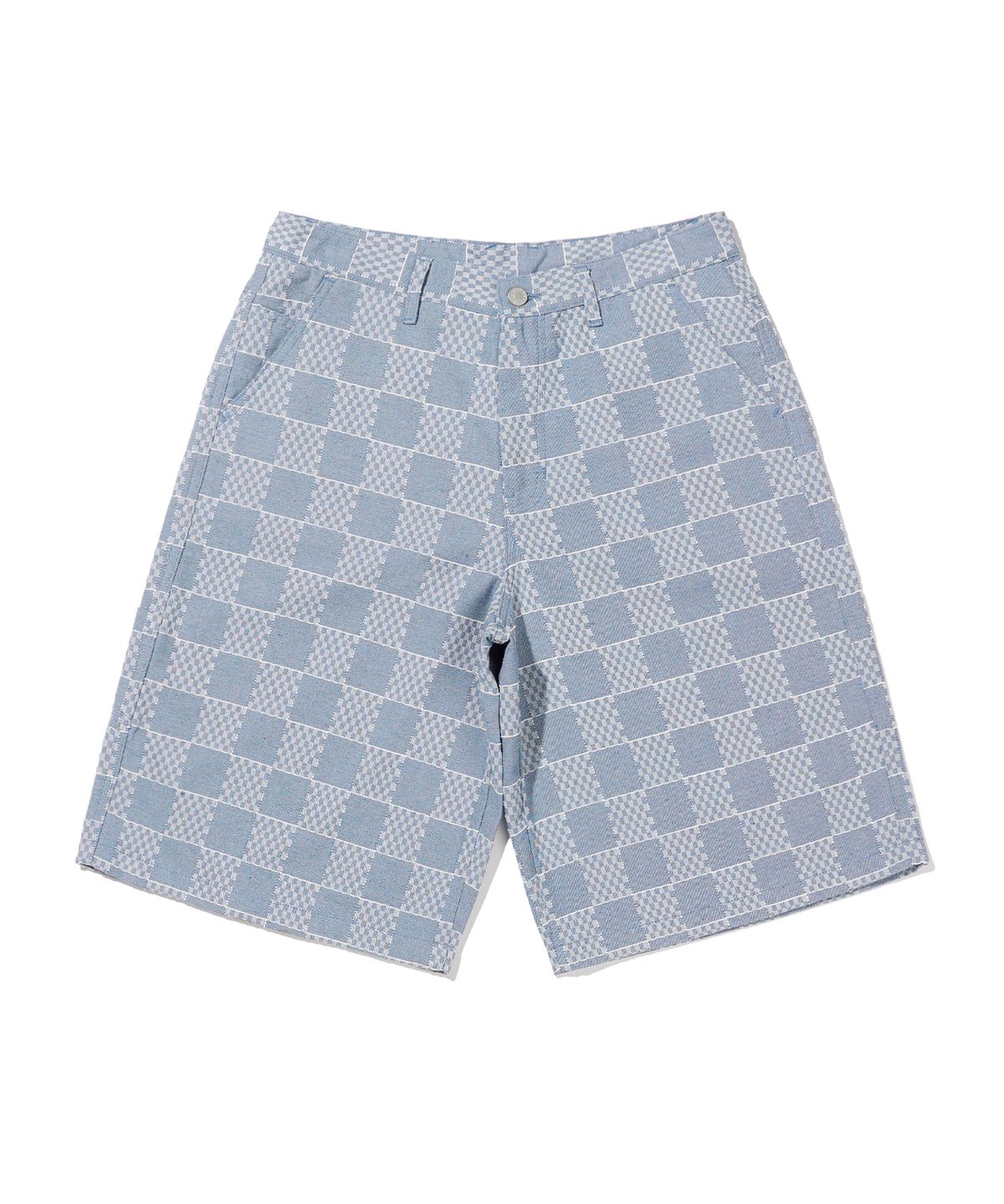 브라운브레스(BROWNBREATH) BB CHECKER SHORT PANTS - NAVY