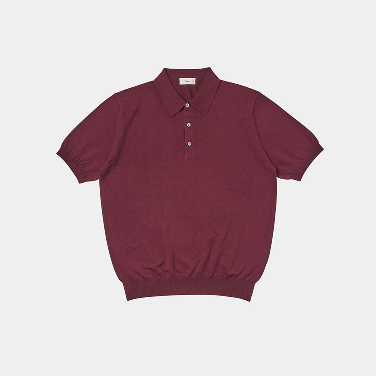 베르노(VERNO) 24SS Essential Polo Knit Burgundy