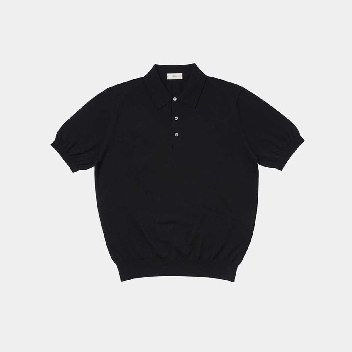 베르노(VERNO) 24SS Essential Polo Knit Black