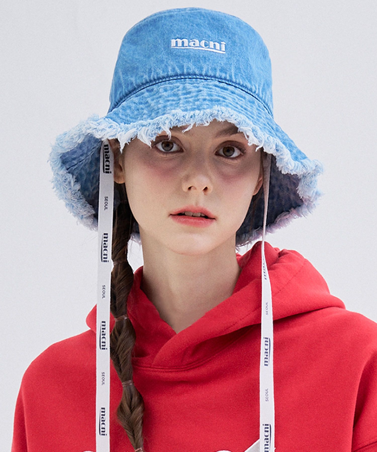 [MACNII] ★韓国NEW BRAND★PARADISE DENIM BUCKET HAT MUSINSA | MACNI PARADISE DENIM BUCKET HAT_BLUE