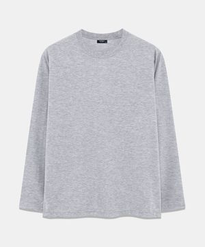 베이직 스탠다드핏 30수 무지 긴팔티셔츠 그레이
