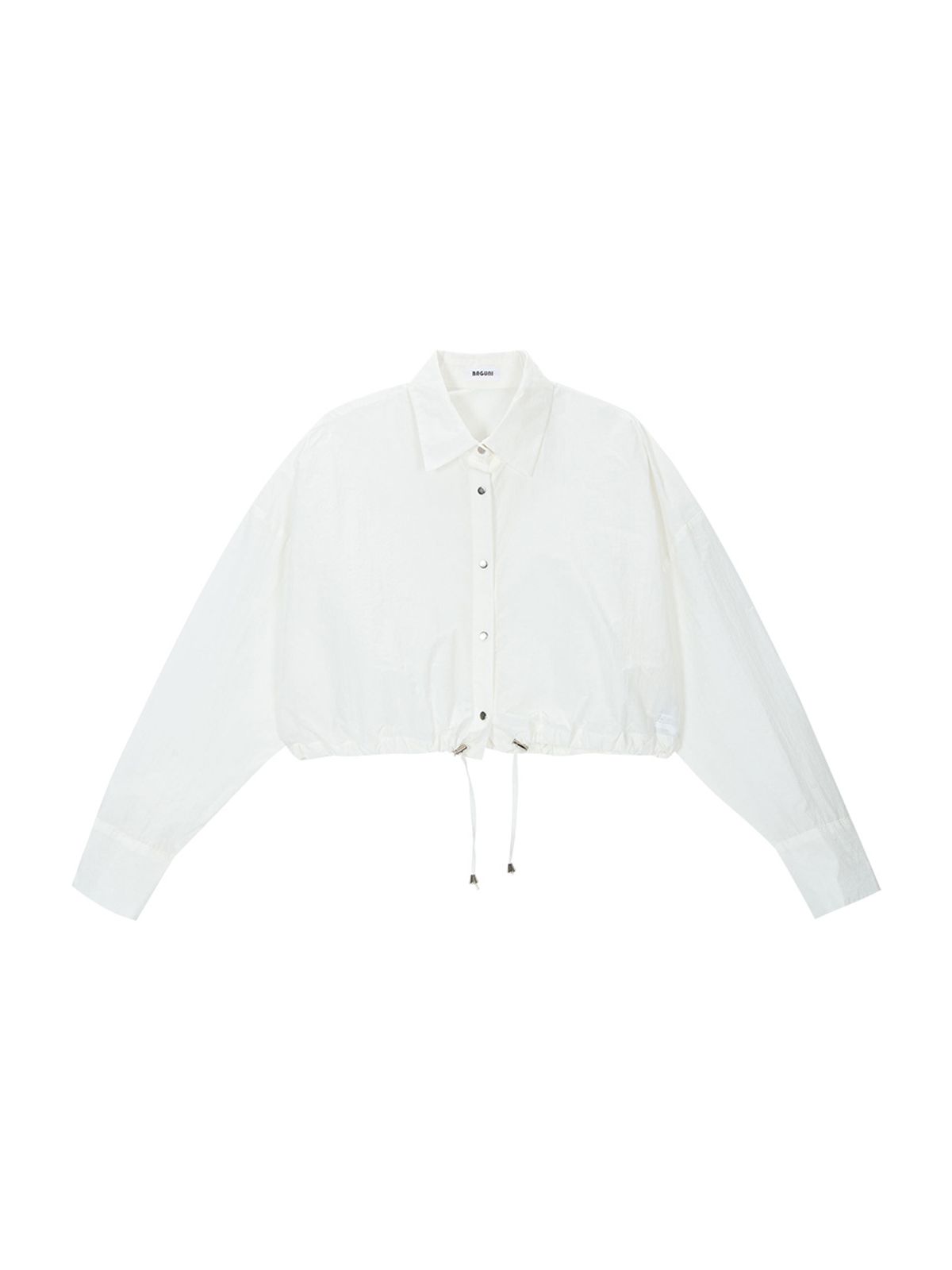 샐러드바구니(SALAD BAGUNI) Stopper Crop Shirt - white