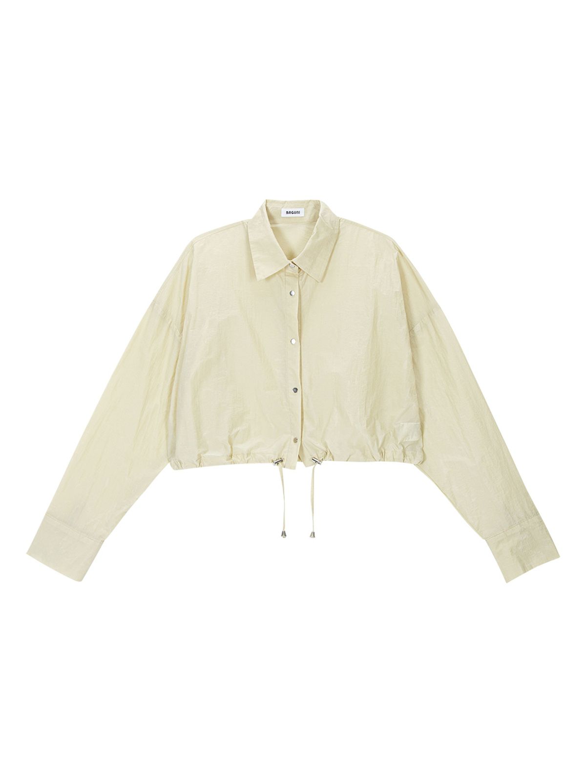 샐러드바구니(SALAD BAGUNI) Stopper Crop Shirt - yellow beige