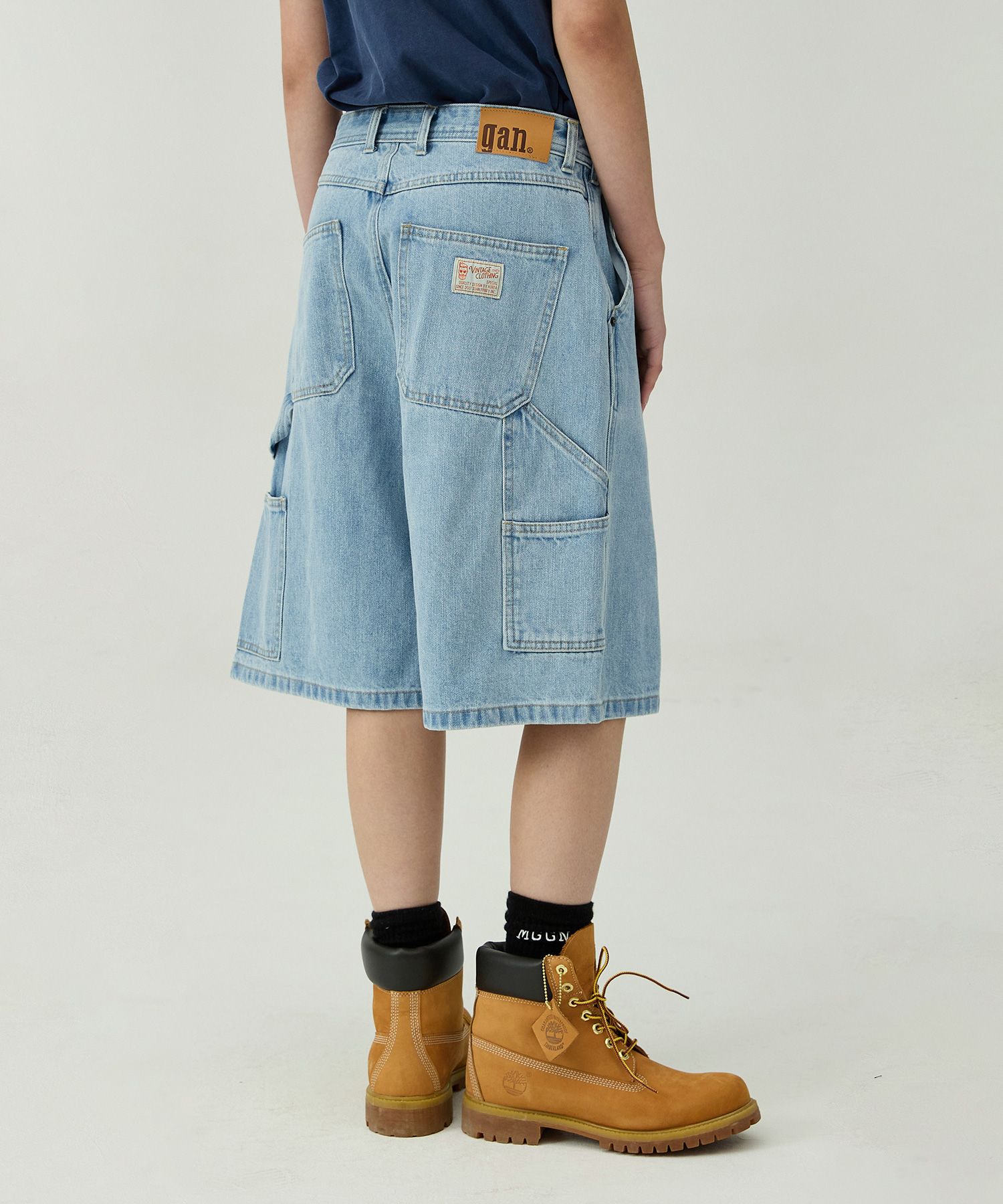 MUSINSA | MAGOODGAN Bernard 7907 Carpenter Bermuda Light