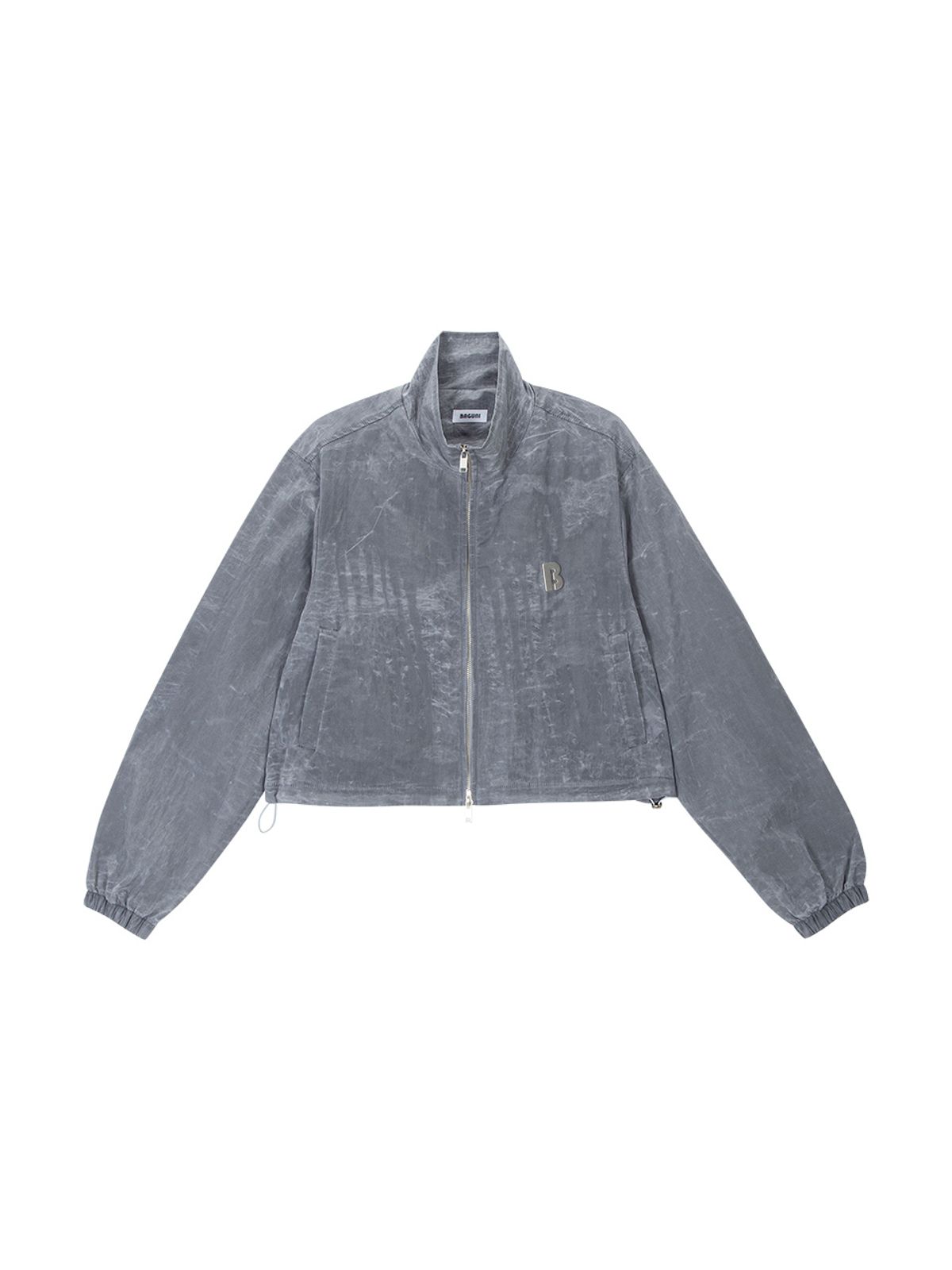 샐러드바구니(SALAD BAGUNI) Stone Coated Blouson Jacket - gray
