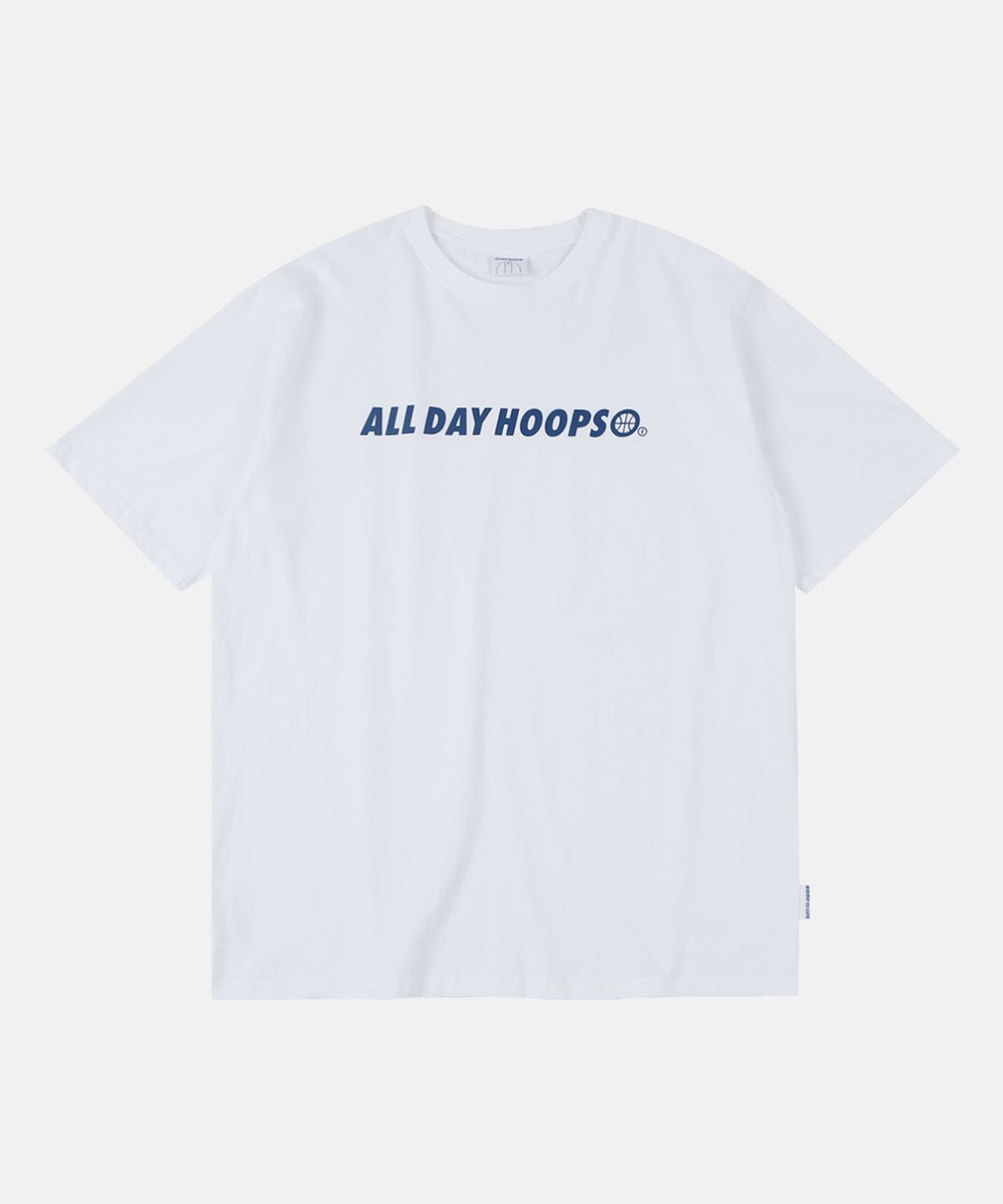 올데이훕스(ALL DAY HOOPS) 후프 S1 로고 반팔티 화이트