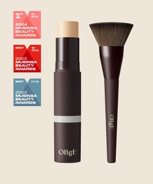 내추럴 커버 파운데이션 + 파운데이션 브러쉬