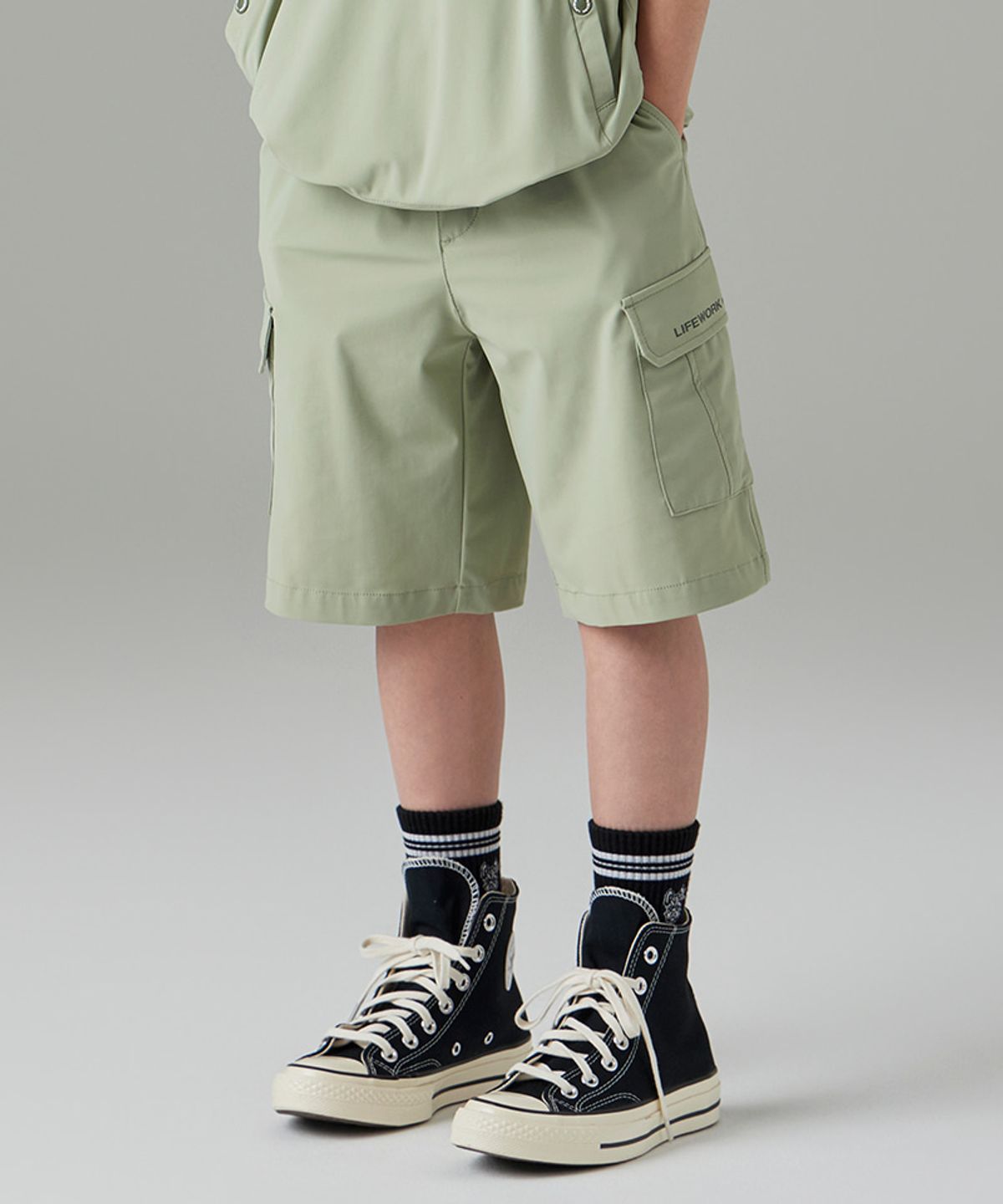 라이프워크 키즈(LIFEWORK KIDS) 키즈) 릴렉싱 벤츄리 카고 숏팬츠