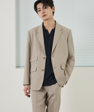 남성 쿨 실키넨 테일러드 자켓_ZE2JK120_SBE