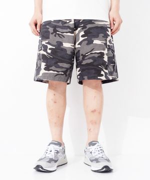 BN Camo Ripstop Cargo Shorts (Grey)