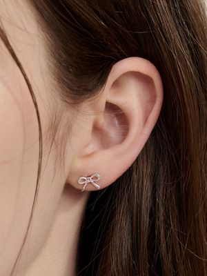 [sv925] adorable ribbon earring