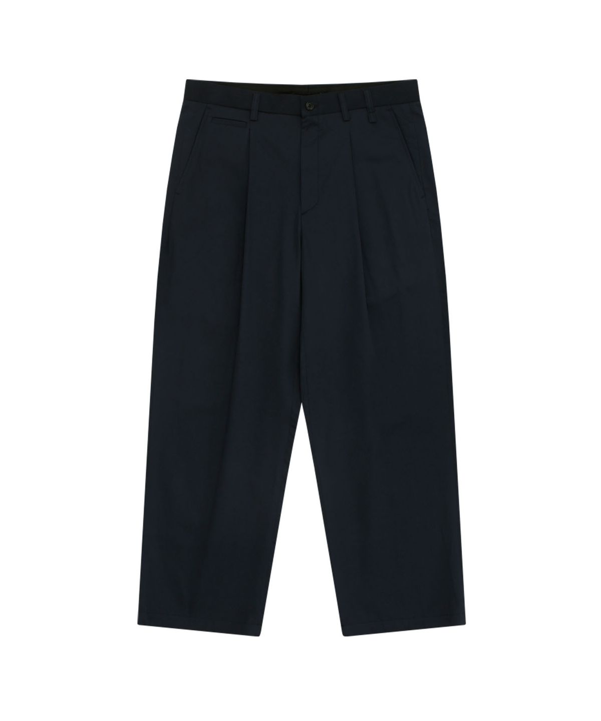 홍우성(HONGWOOSUNG) TAPERED 1 TUCK TROUSERS_NAVY