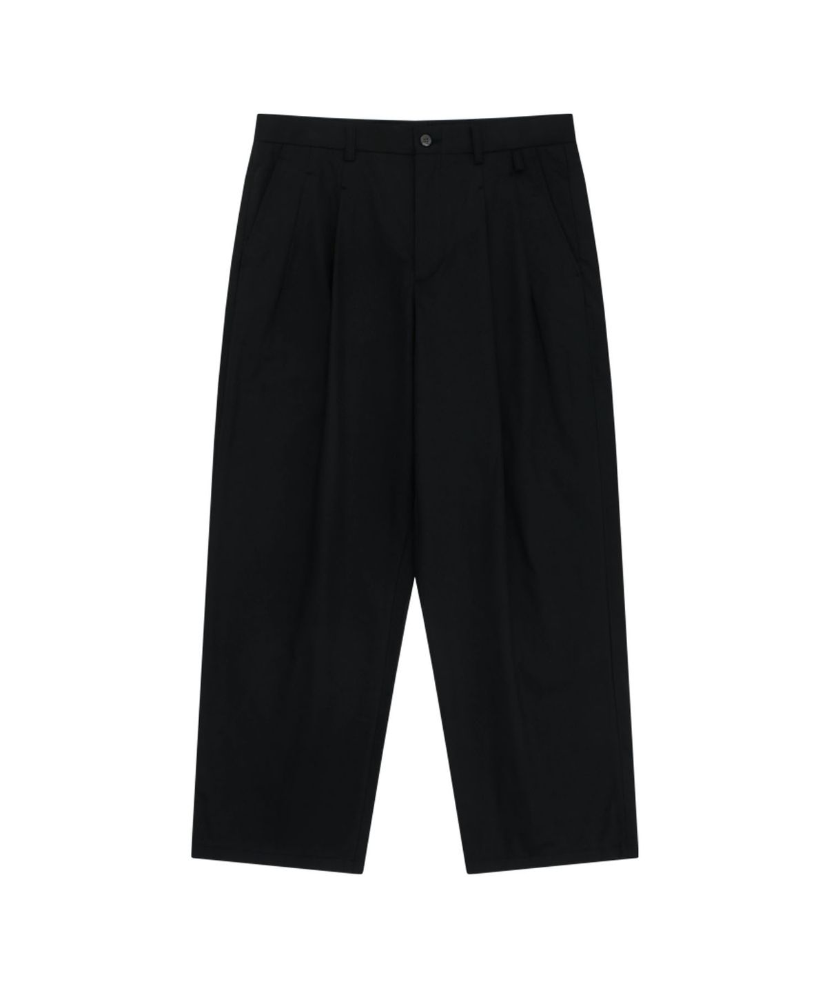 홍우성(HONGWOOSUNG) TAPERED FIT TROUSERS_BLACK