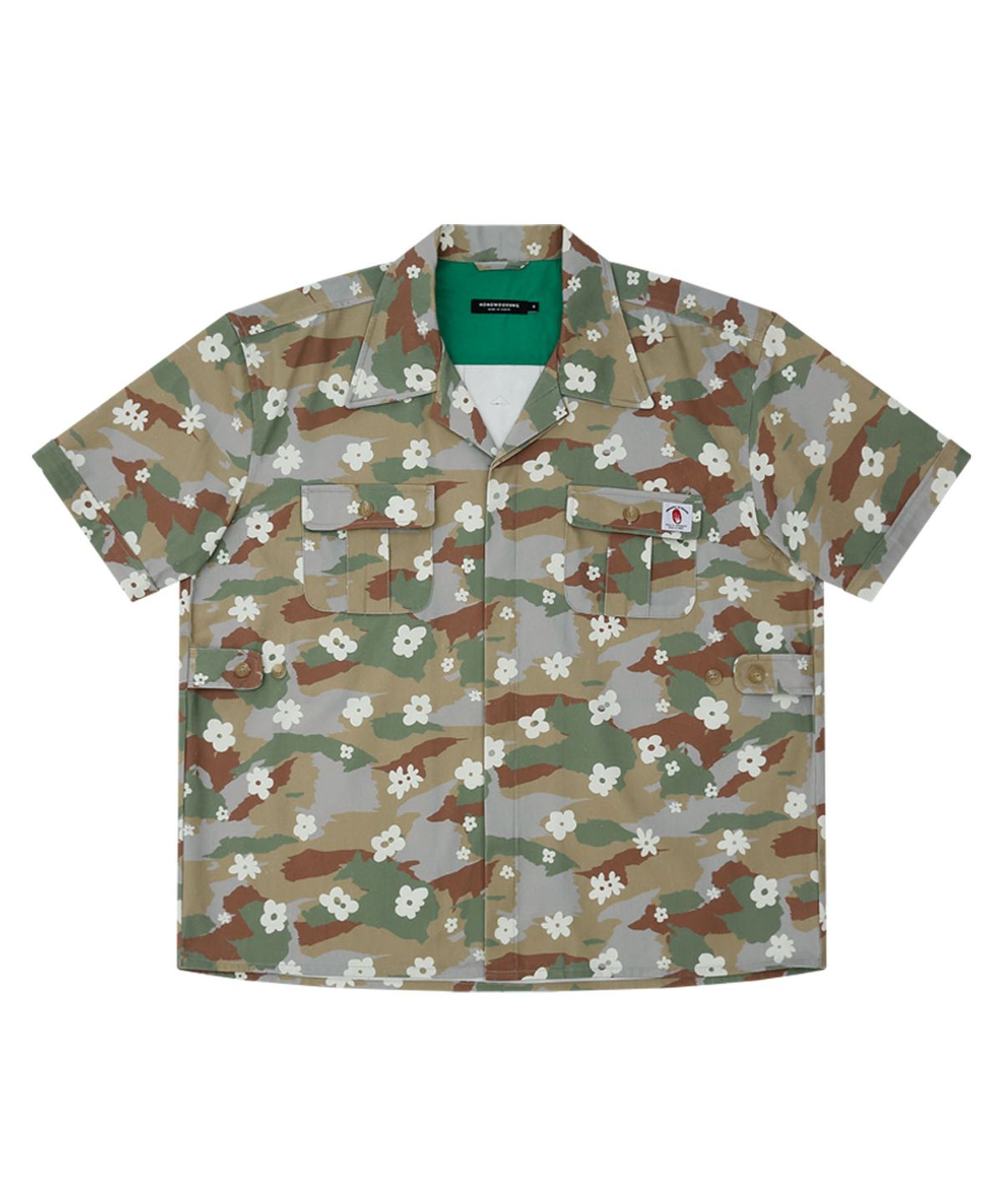 홍우성(HONGWOOSUNG) 2POCKET OPEN COLLAR SHIRTS_GRAY