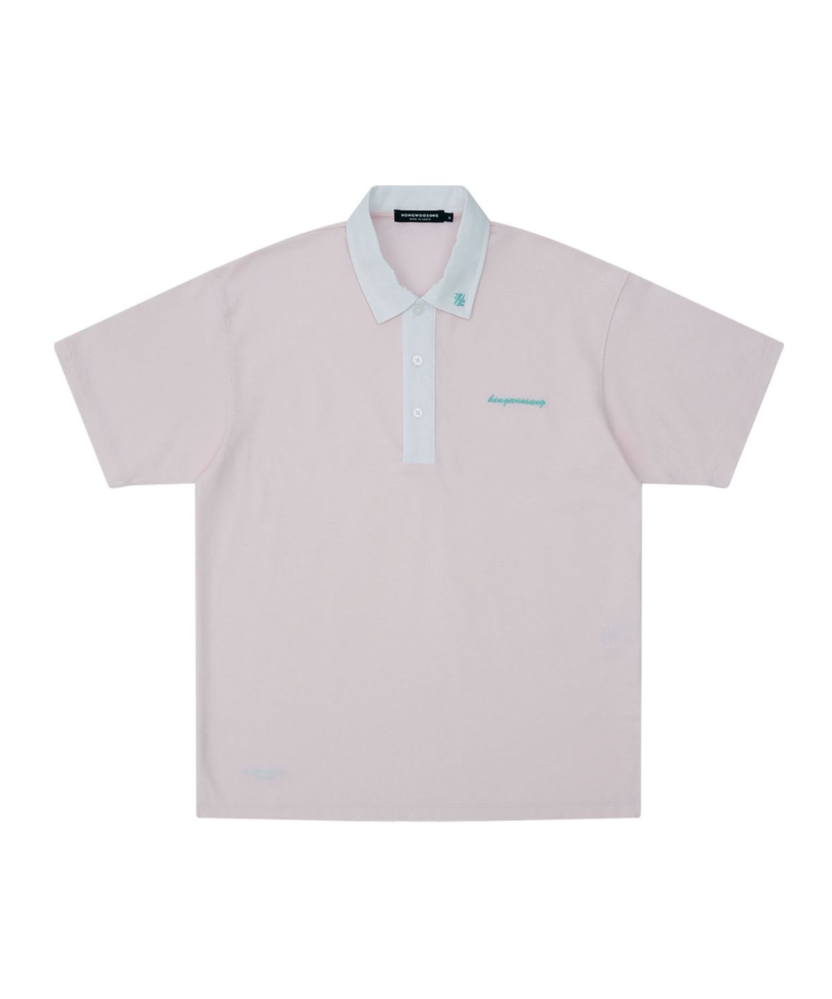 홍우성(HONGWOOSUNG) H LOGO PIQUE SHIRTS_PINK