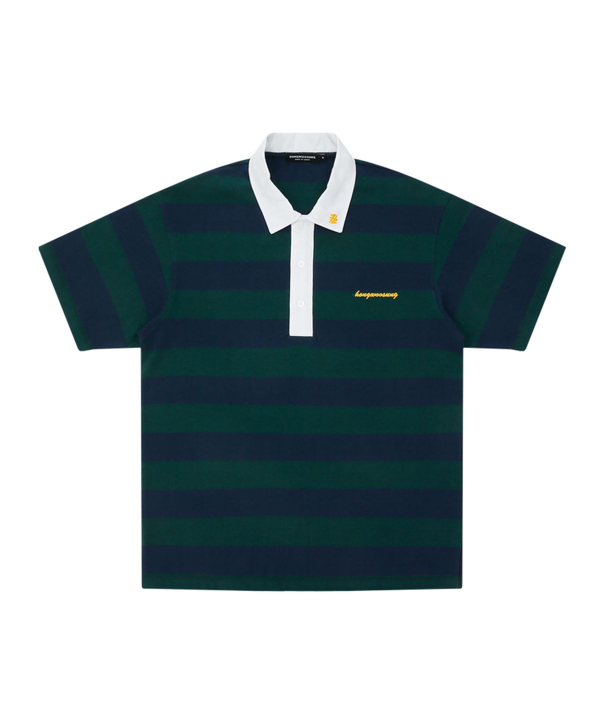 홍우성(HONGWOOSUNG) H LOGO PIQUE SHIRTS_GREEN