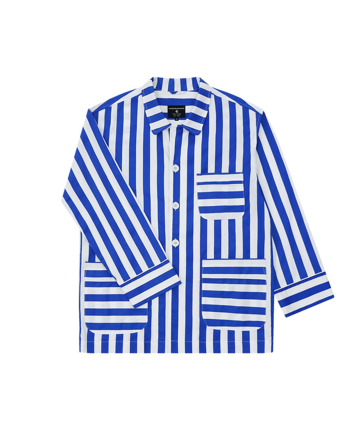 홍우성(HONGWOOSUNG) PATTERNED OUTSIDE PAJAMA_BLUE