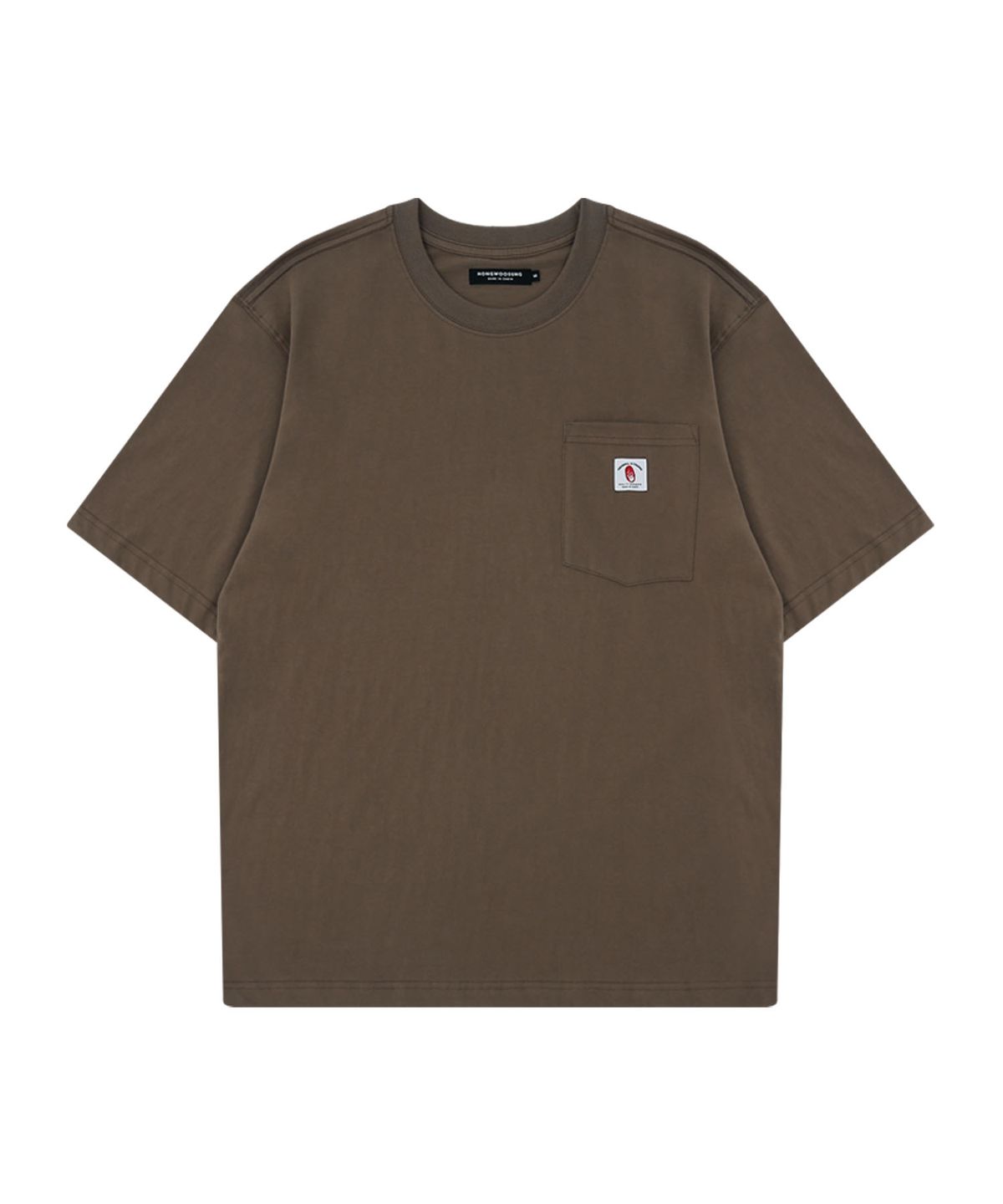 홍우성(HONGWOOSUNG) PERSONAL IN CHARGE POCKET T-SHIRT_BROWN
