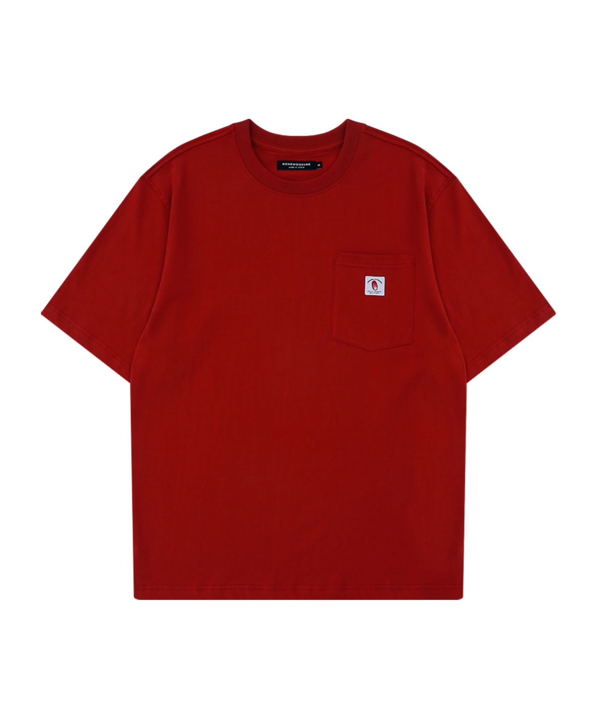 홍우성(HONGWOOSUNG) PERSONAL IN CHARGE POCKET T-SHIRT_DEEP RED