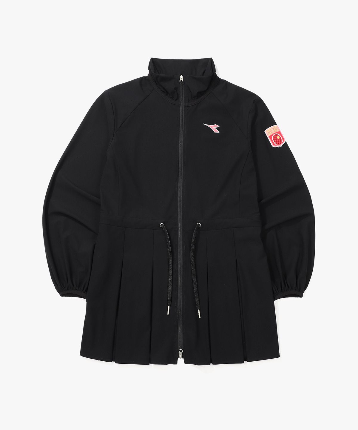 디아도라(diadora) 크로스코트 원피스 자켓 BLACK