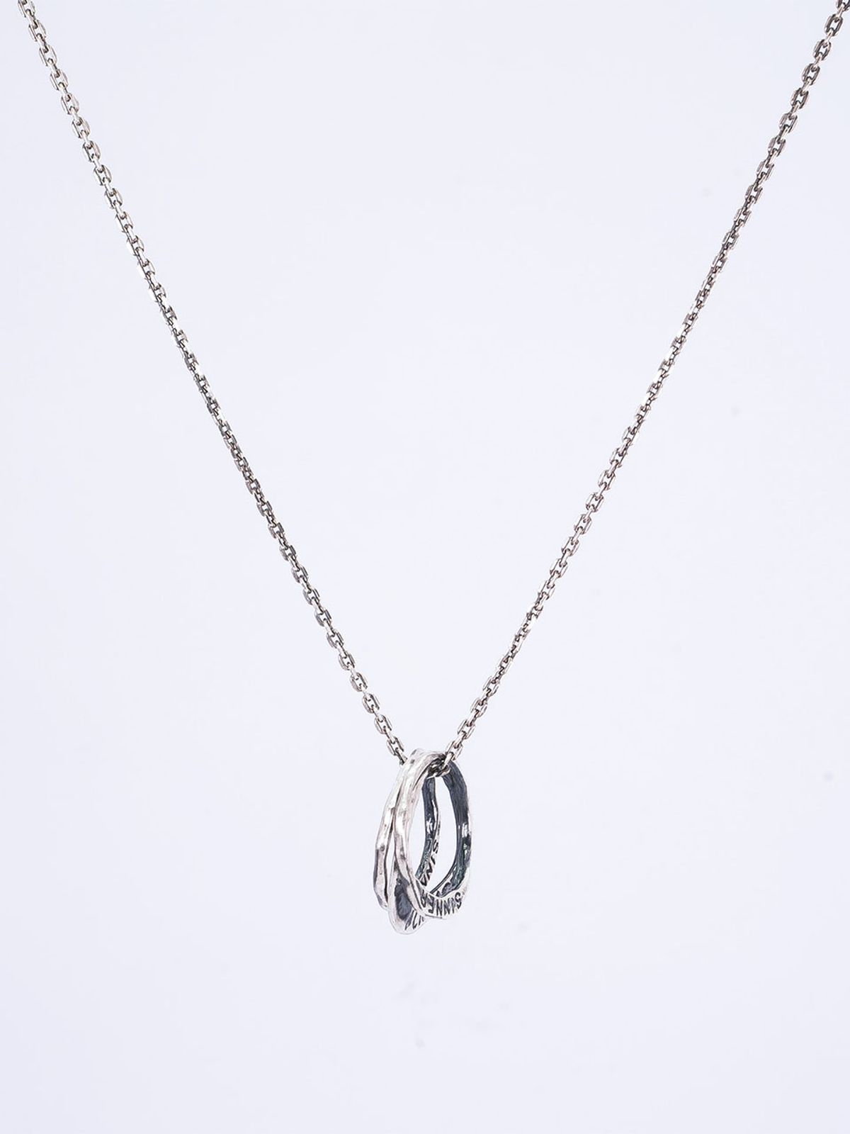 하랑(HARANG) HR 65N_Triple Silver Ring Necklace