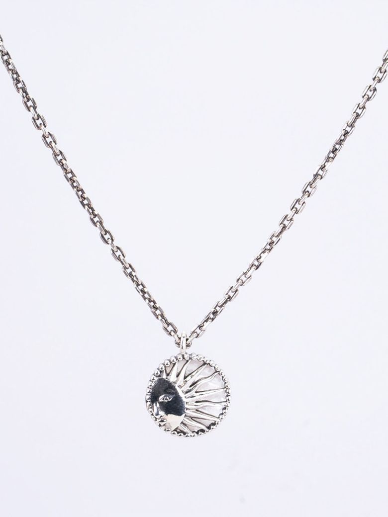 HR 68N_Mother of Pearl Sun Carved Necklace